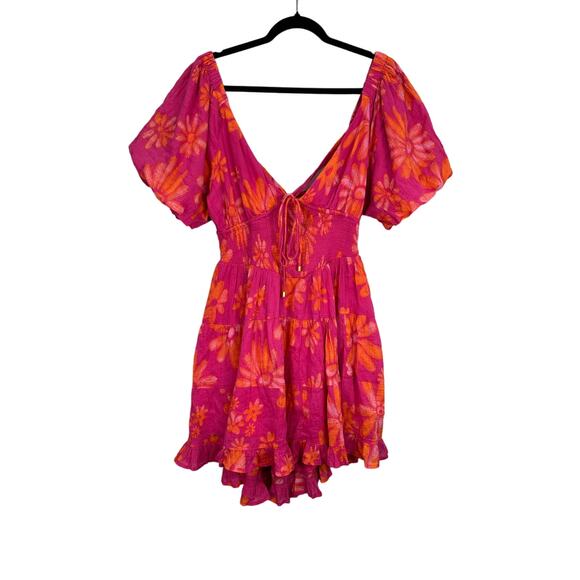 Free People NWT Perfect Day Printed Floral Dress size Large - Picture 4 of 8